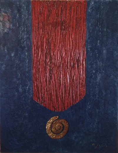 La Medaglia del Generale · 1995 · 70x90x12 · Tecnica mista