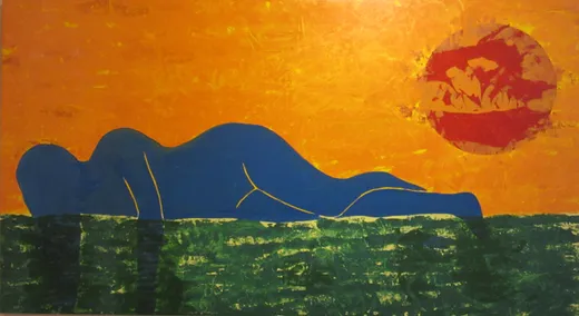 In piscina · 2016 · Olio su tela