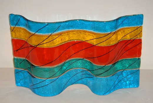 Onda 2 · 2003 · 25x42x8,5 · Vetrofusione