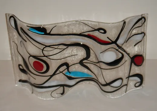 Onda Mirò · 2003 · 25x42x8,5 · Vetrofusione
