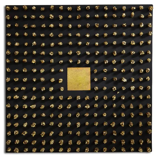 E la Luna spuntò su un Prato di Stelle · 1999 · 50x50 · Tecnica mista